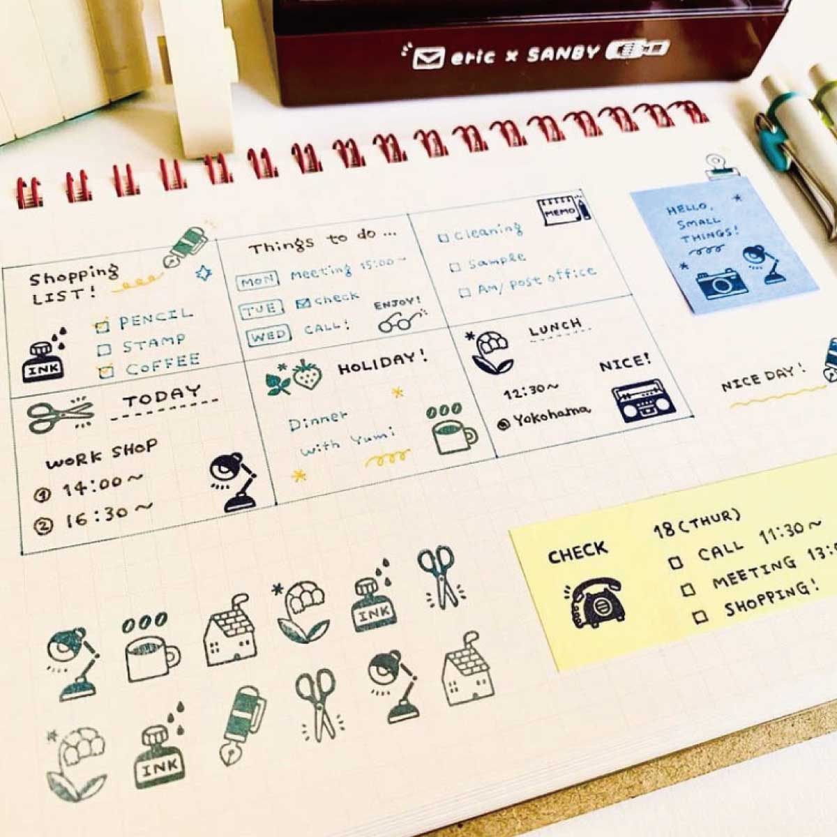 サンビー エンドレススタンプ eric 使用例