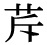 「芹」の旧字体・異体字・外字