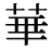 「華」の旧字体・異体字・外字