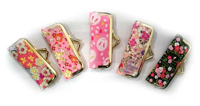 和紙柄がま口印章ケース