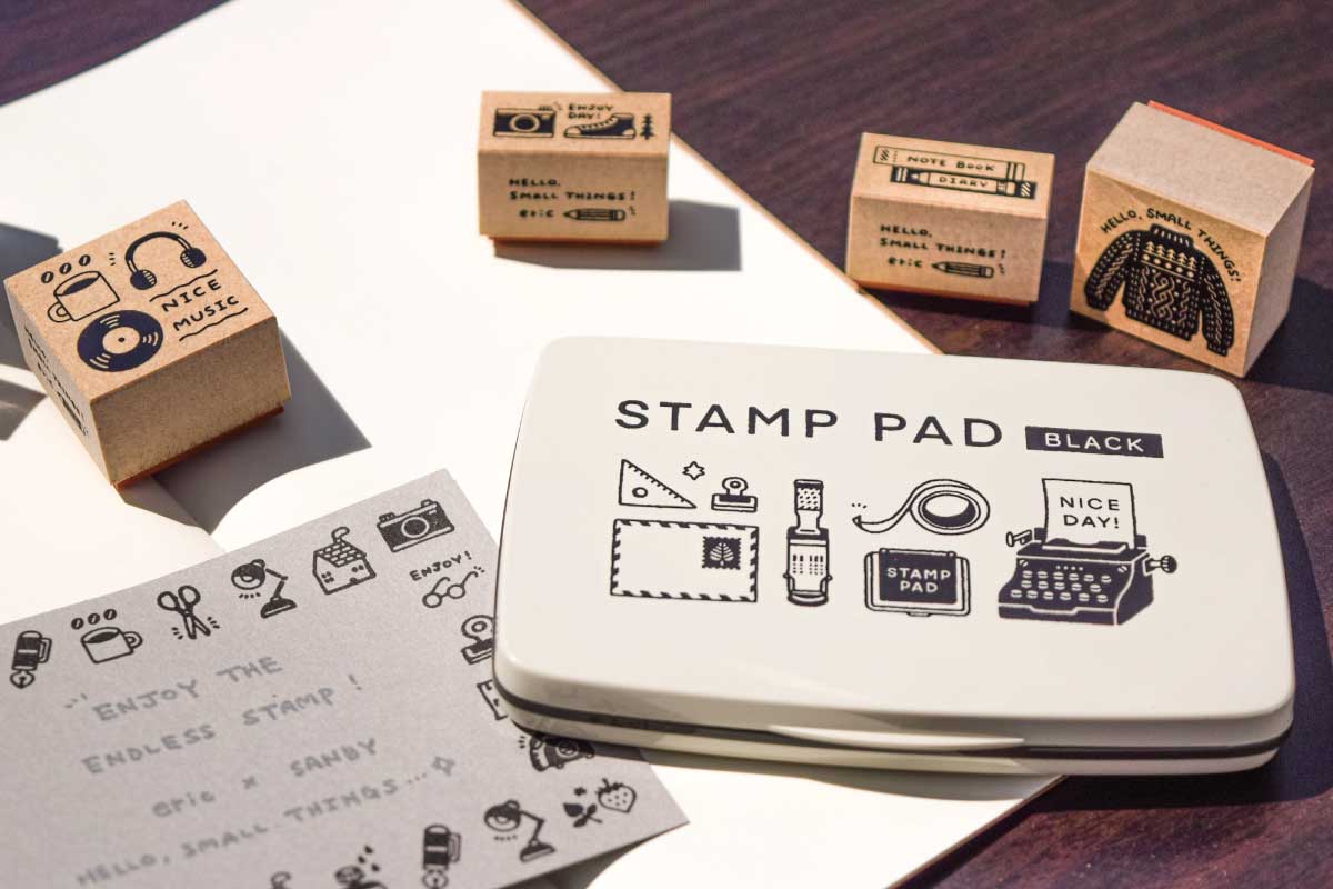 コラボ STAMP PAD [eric] （ゴールド・シルバー）