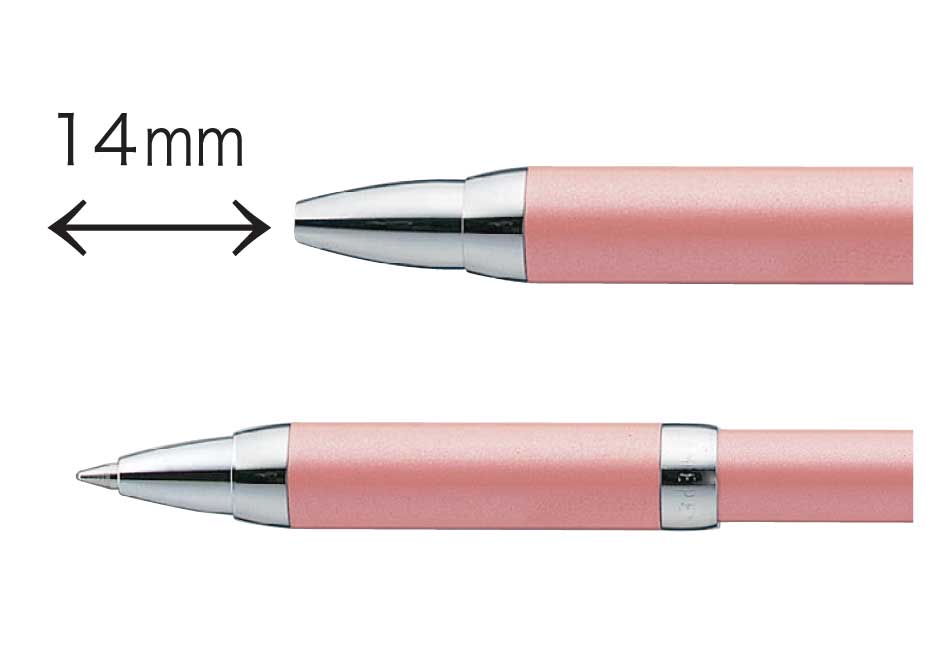 訂正印のついたボールペンシャチハタネームペン6パールピンク