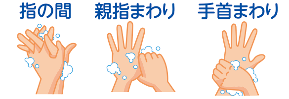 おててポン使用方法。印面ロックを解除して手にスタンプする。
